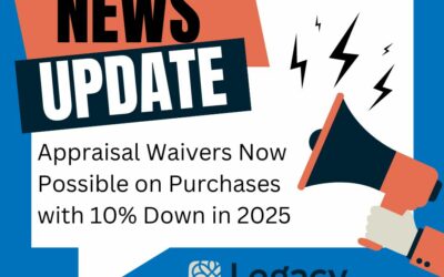 Appraisal Waiver Changes Effective Q1 2025